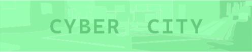 Ad shown in current version of Cyber City with color added.
