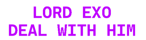 Entrance text shown in current version of Cyber City with color added.