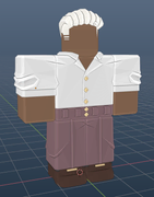 Actor skin on a development image.