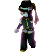 My sixth avatar, Akita Neru, doing the Moon Walk emote.
