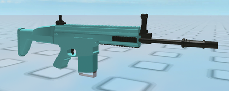 Clout God's FN Scar on a development image.