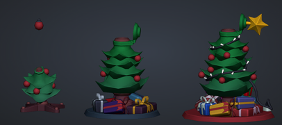 Festive skin on a development image.