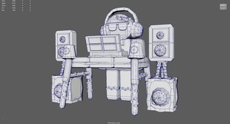 Gingerbread skin on a development image.
