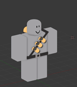 Pyromancer's fire canister bandolier and gas tank on a development image.