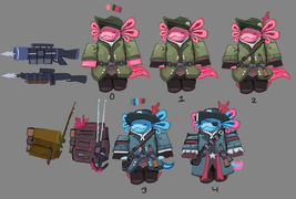 Axolotl skin on its concept art.