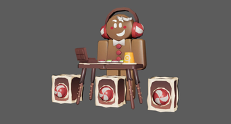 Gingerbread skin on a development image.