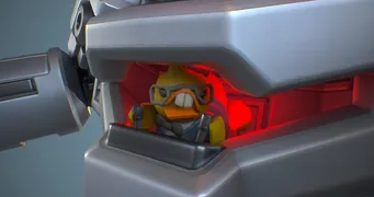 Nerd Ducky on a development image.