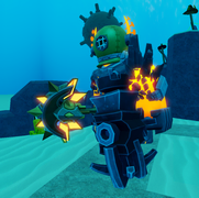 Molten Warlord affected by the Scuba Gear modifier.