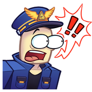 Default skin on the Shocked sticker.