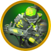 Default skin on the Toxic Gunner Gamepass.