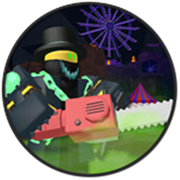 Shredder on the Halloween 2019 badge.