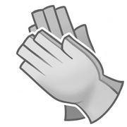 Left Hand on the Clapping Righty and Lefty sticker