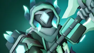 Mage skin on a render.