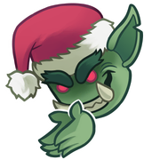 Grinch skin on the Mischievous Grinchy sticker.
