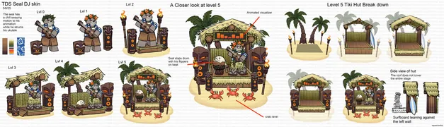 Seal skin on concept art.