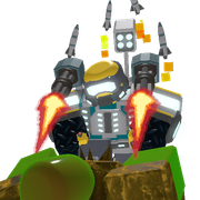 Giant Boss on the War Machine’s Level 4 upgrade icon and Accelerator’s first Level 4 icon.
