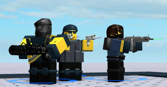 Black Ops skin on a development image.