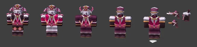 Candy Cane skin on a development image.