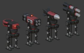 Unused Default skin sentries on a development image.