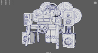 Gingerbread skin on a development image.