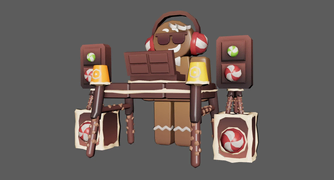 Gingerbread skin on a development image.