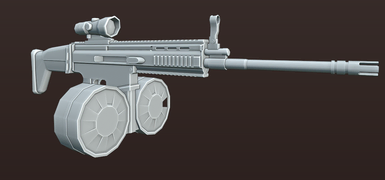 Militant's SCAR HAMR on a development image.