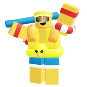 Beach skin on a render.