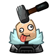 Default skin on the Goofy Sledger sticker.