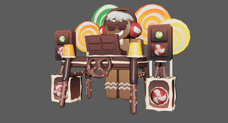 Gingerbread skin on a development image.