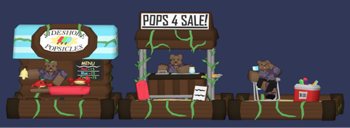 Popsicle Vendor skin on a development image.
