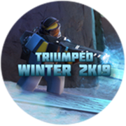 Default skin on the Winter 2019 badge.