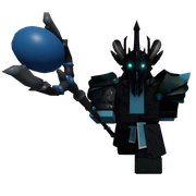 Krampus with its staff equipped.
