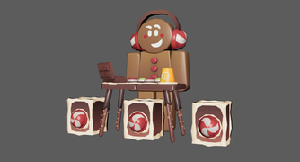 Gingerbread skin on a development image.
