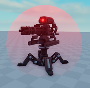 Minigun Sentry on a development image.