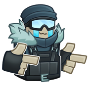 Default skin on the Stay Cool sticker.