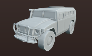Black Ops Humvee on a development image.