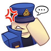 Default skin on the Facepalm sticker.