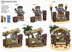 Seal skin on concept art.