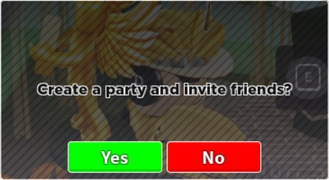 Party pop up.
