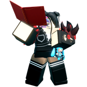 My alternate main avatar, Bellzo, doing the Caroling emote.