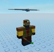 Hunter on a development image.