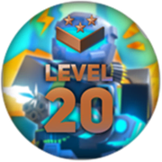Default skin on the Level 20 badge.