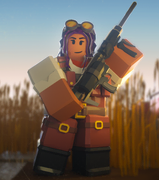 Default skin on a render.