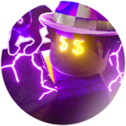 Corrupted Haz3mn on the first version of the Pls Donate badge.