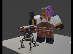 Unused default Engineer and Sentry on a development gif.