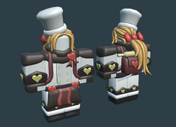 Chocolatier skin on a development image.
