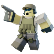 Default skin on a render.
