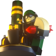 Default skin on a render.