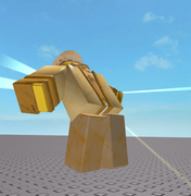 Golden skin on a development image.