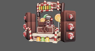 Gingerbread skin on a development image.